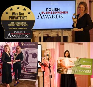 Nagroda za markę Why Not PRIVATEJET na Polish Businesswomen Awards